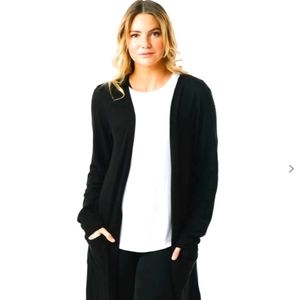 ZYIA Black Lounge Boyfriend Cardigan